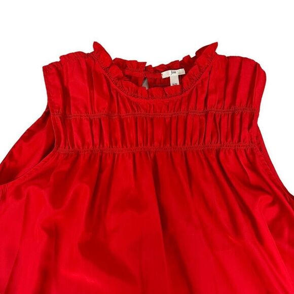 Joie Cayenne Smocked Neck Sleeveless Top Size Medium - Picture 7 of 9